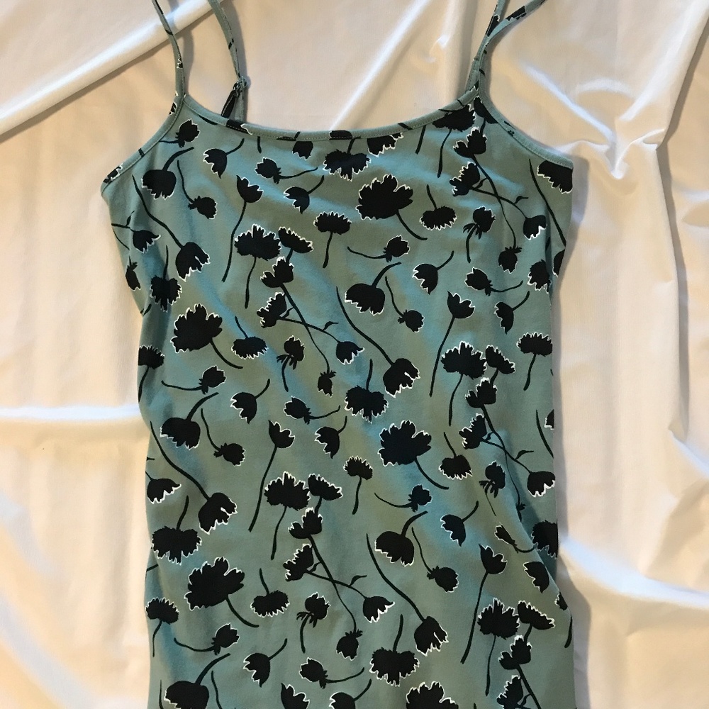 Loft Spaghetti Strap Flower Shirt